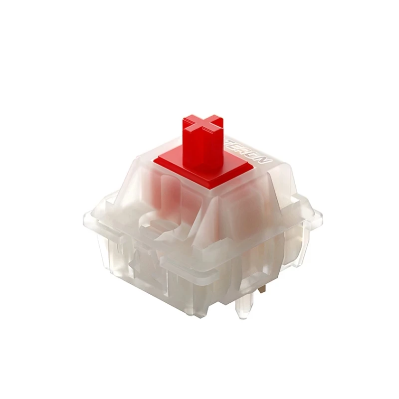 Gateron pro switch troca quente 5pin leite amarelo lubrificação interruptor rgb linear 50g KS-3Y para teclado mecânico