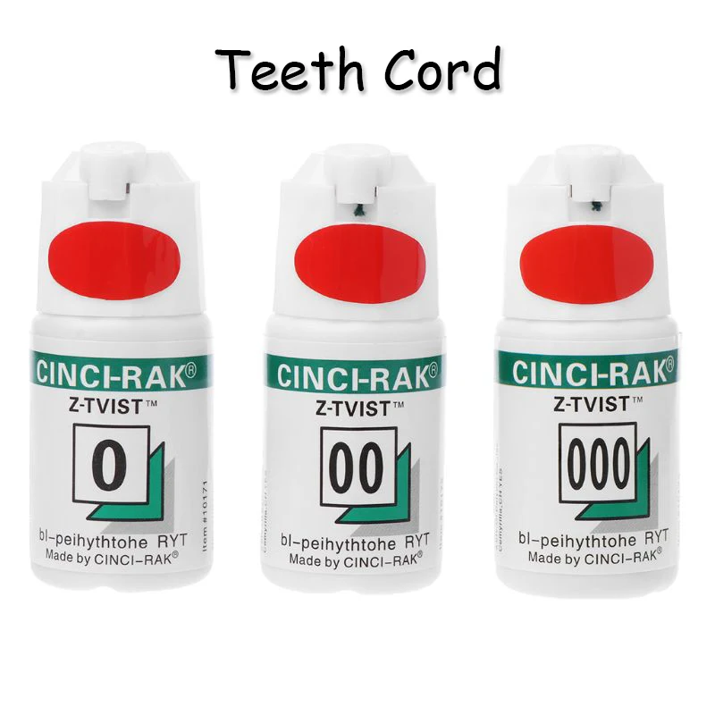 2M Dental Thread Disposable Gingival Retraction Cord Green Knitted Cotton Gum Line Dentist Material 1 Bottle Size 0 00 000