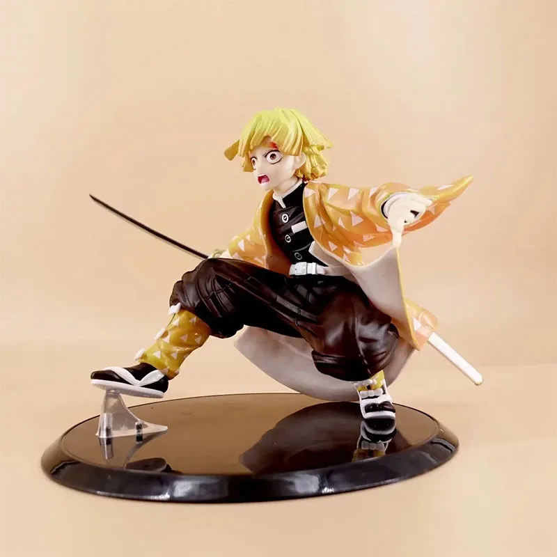 Demon Slayer Figures Agatsuma Zenitsu 1/8 toys Two Faces Model furnishing articles