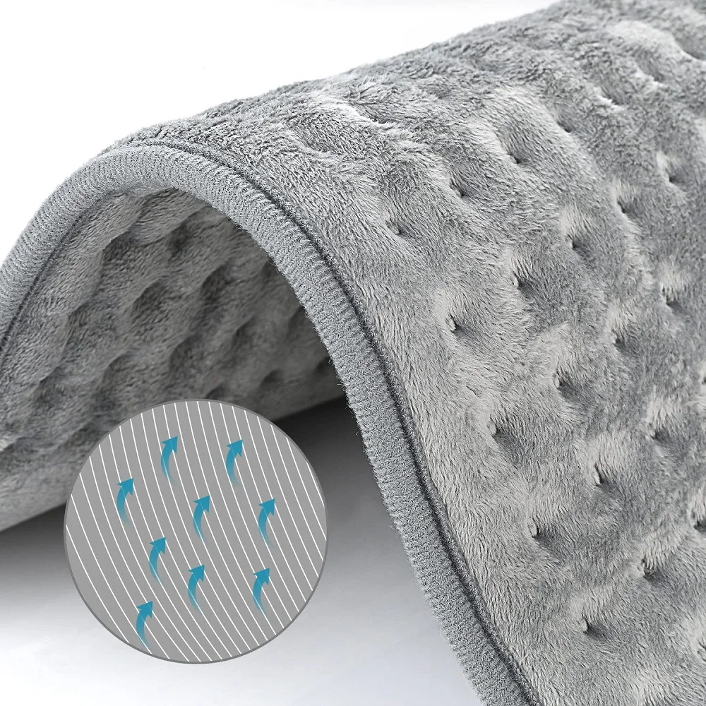 220V Phích Cắm Châu Âu Lớn XL Vua Kích Thước 30X60CM Có Thể Giặt Điện Sưởi Cho Thời Kỳ Chuột Rút hạ Giảm Đau Lưng Ấm Cơ Thể