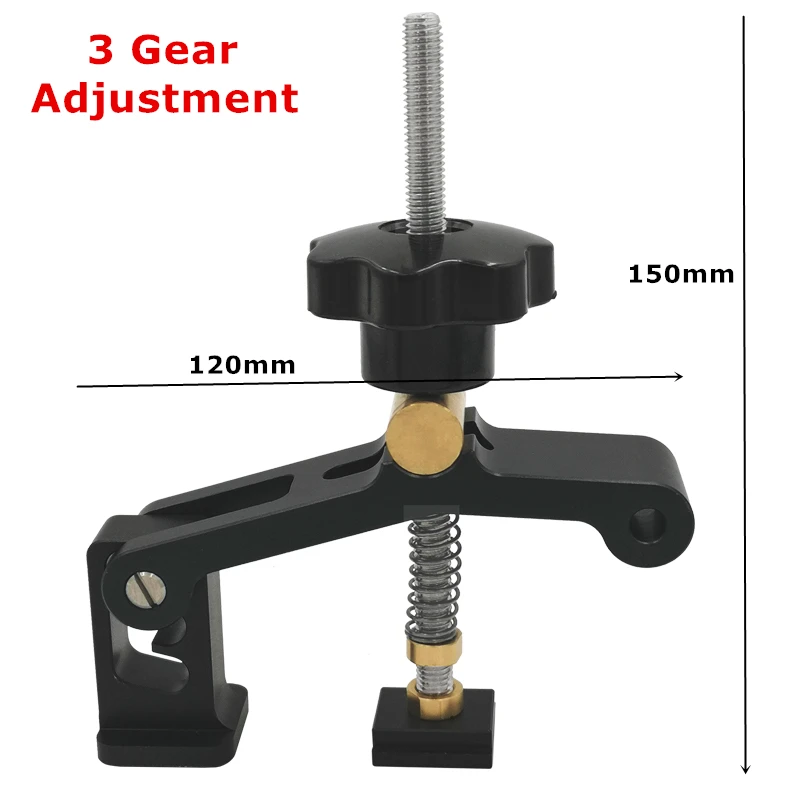 Scivolo con binario a T Piastra di fissaggio per presa ad azione rapida Posizionamento della maschera Blocchi di bloccaggio per accessori per banco da lavoro Strumenti per la lavorazione del legno