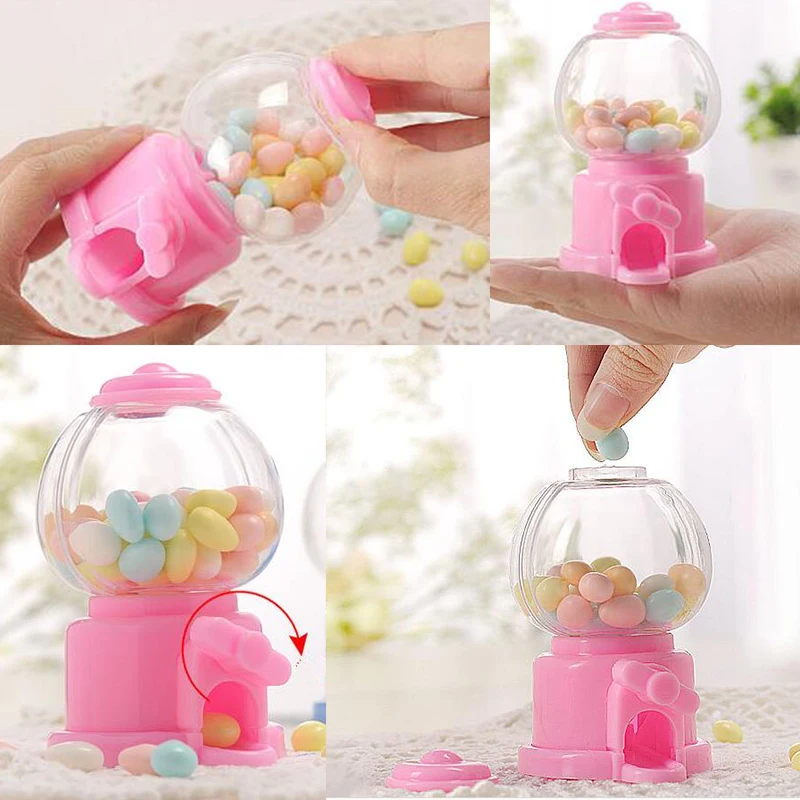 Children Cute Sweets Mini Candy Machine Bubble Dispenser Coin Bank Money Saving Box Baby Christmas Birthday Best Gift For Kids