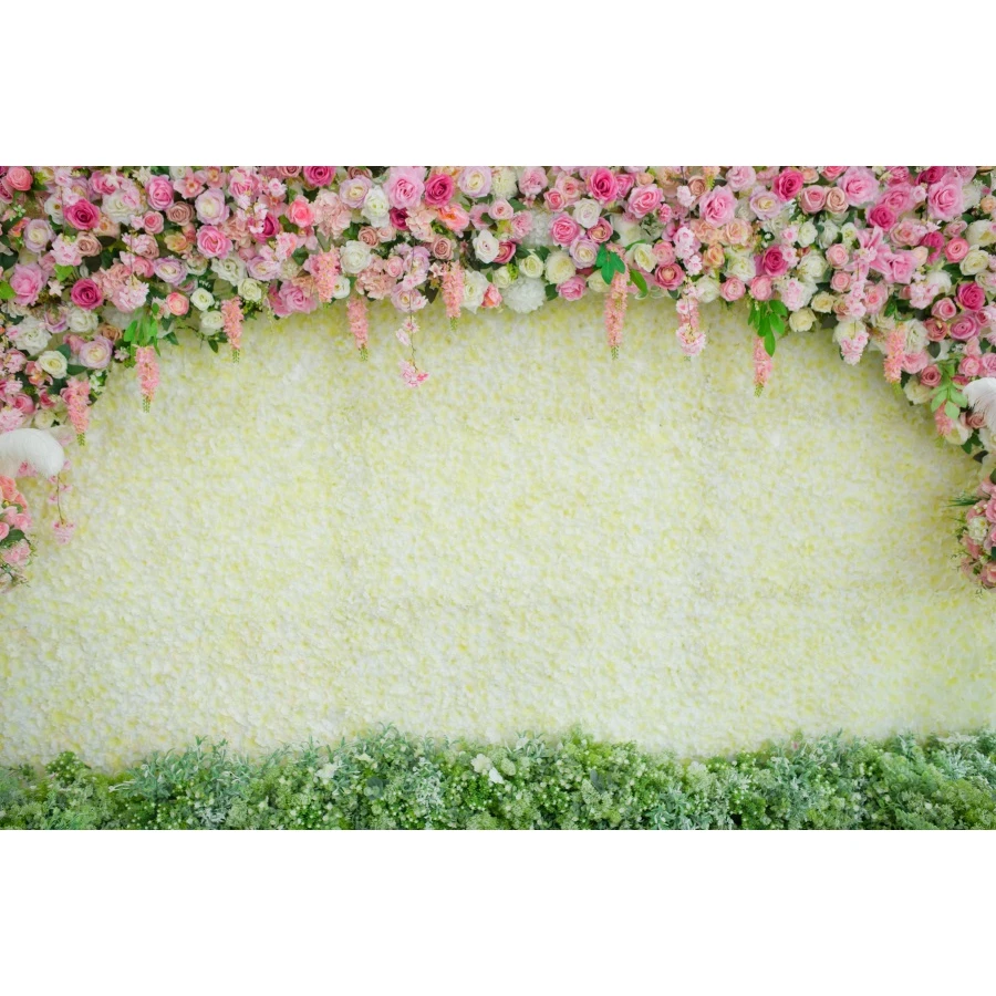 Flowers Wall Wedding Baby Child Photography Backgrounds Portrait Photographic Backdrops For Home Decoration Video Photo Studio