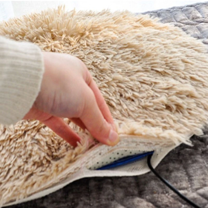 USB Pet Electric Blanket Plush Pad Blanket for Cat Electric Heated Pad Anti-scratch Dog Heating Mat Sleeping Bed Dropshipping