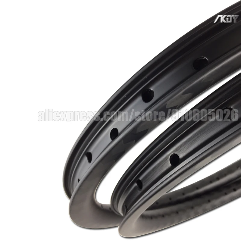 20 Inch 406 Carbon Rim 25mm Disc Tubeless Ready BMX Rim 20inch 30mm Width for 20\