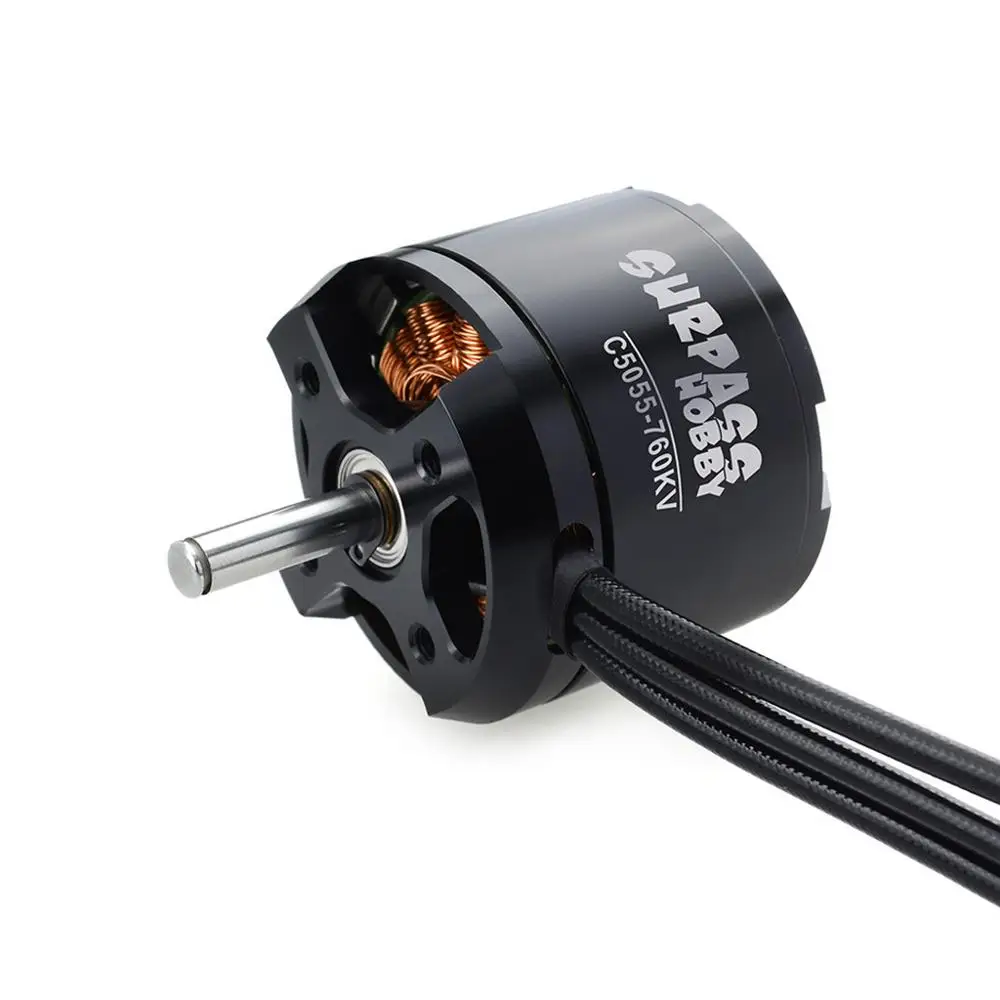 SURPASS HOBBY C5055 400KV/600KV/760KV Brushless Motor for RC Airplane Fixed-wing Glider Aircraft