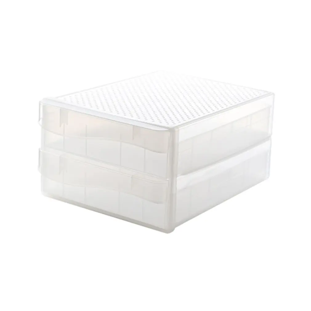 

Kitchen Refrigerator Storage Box Egg Storage Box Rectangular Transparent Compartment Box With Lid Egg Box