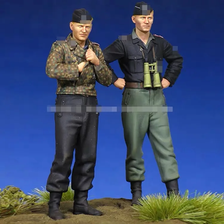 1/35 Resin Figure Model kits  2 Figures Unassambled Unpainted C645