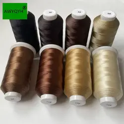 Fil de nylon collé pour l'extension de cheveux, outils de trame de tissage