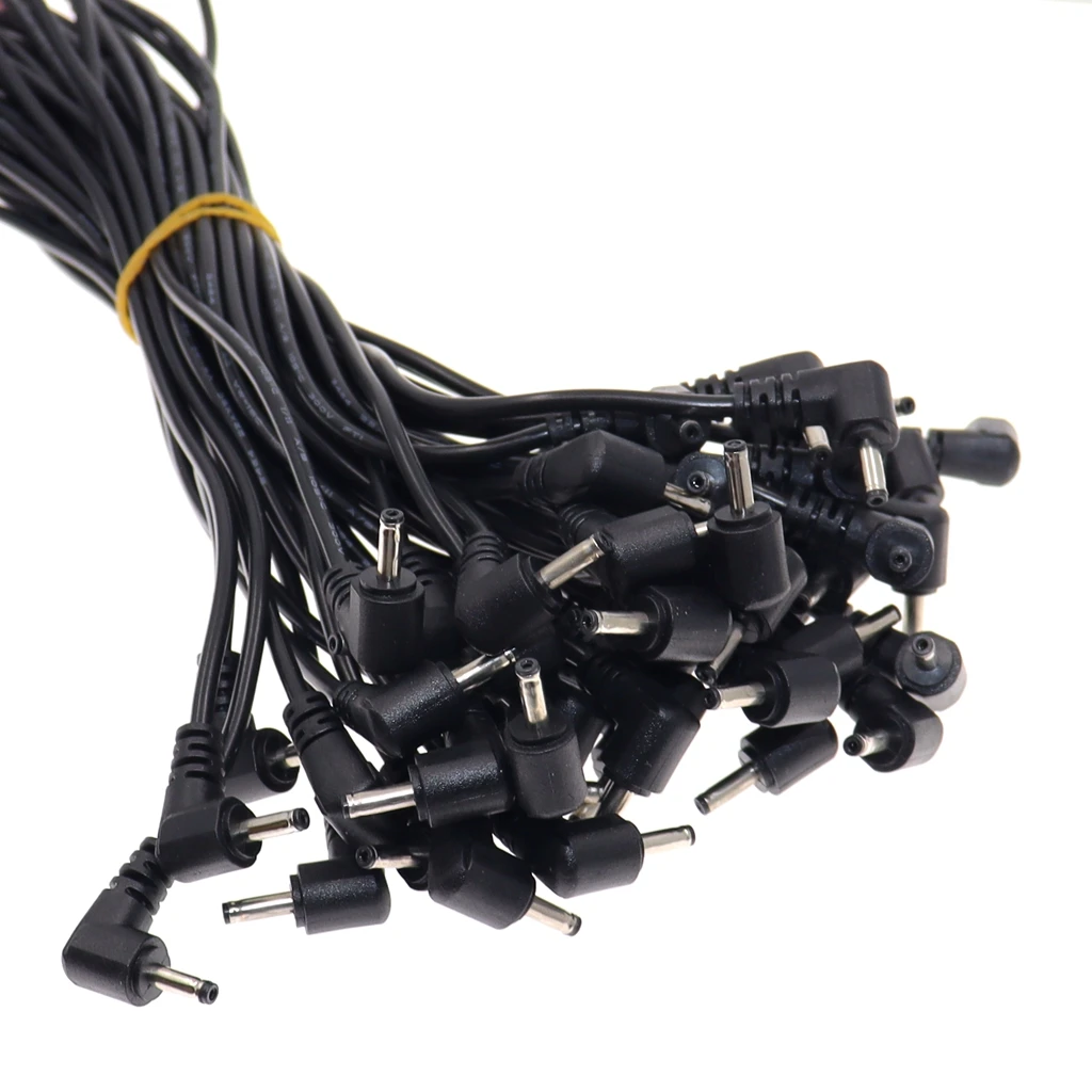 10pcs/lot DC 3.5*1.35mm Jack Plug Power Cable, 3.5 x 1.35mm DC Female/Male Adapter Stripped Cord For LED/Monitoring 30CM