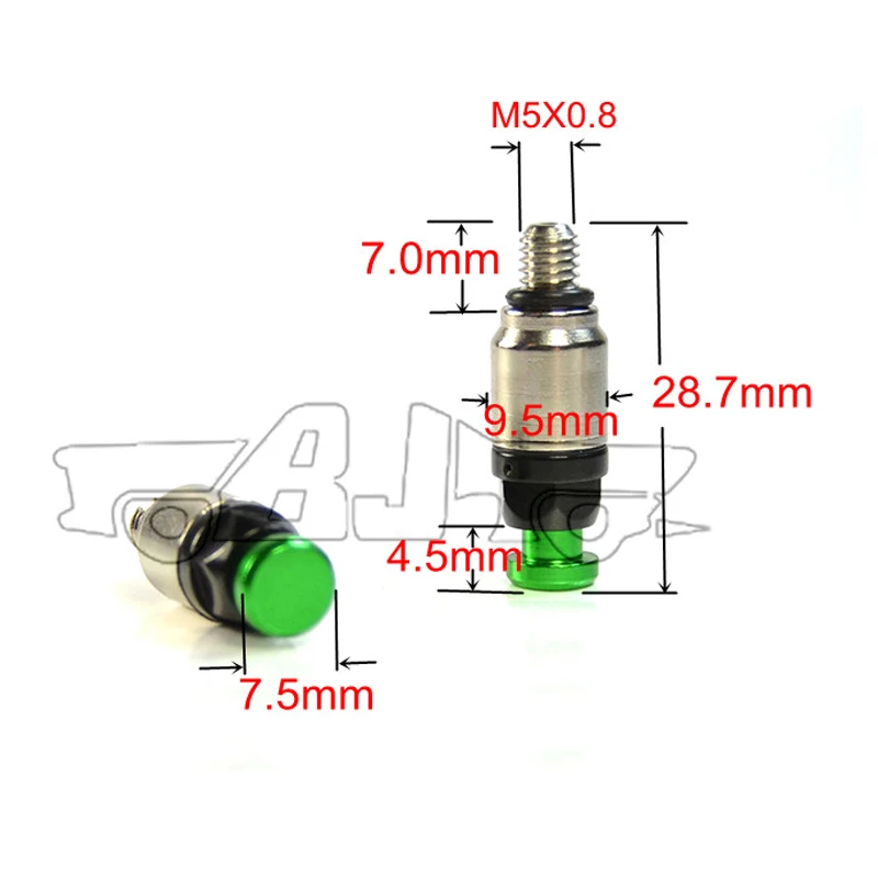 Motorcycle Aluminum Brass Front Fork Bleeder Air Valves For duke300 900 950 1290 adventure Motorbikes M4x0.7 M5x0.8 Fork screws