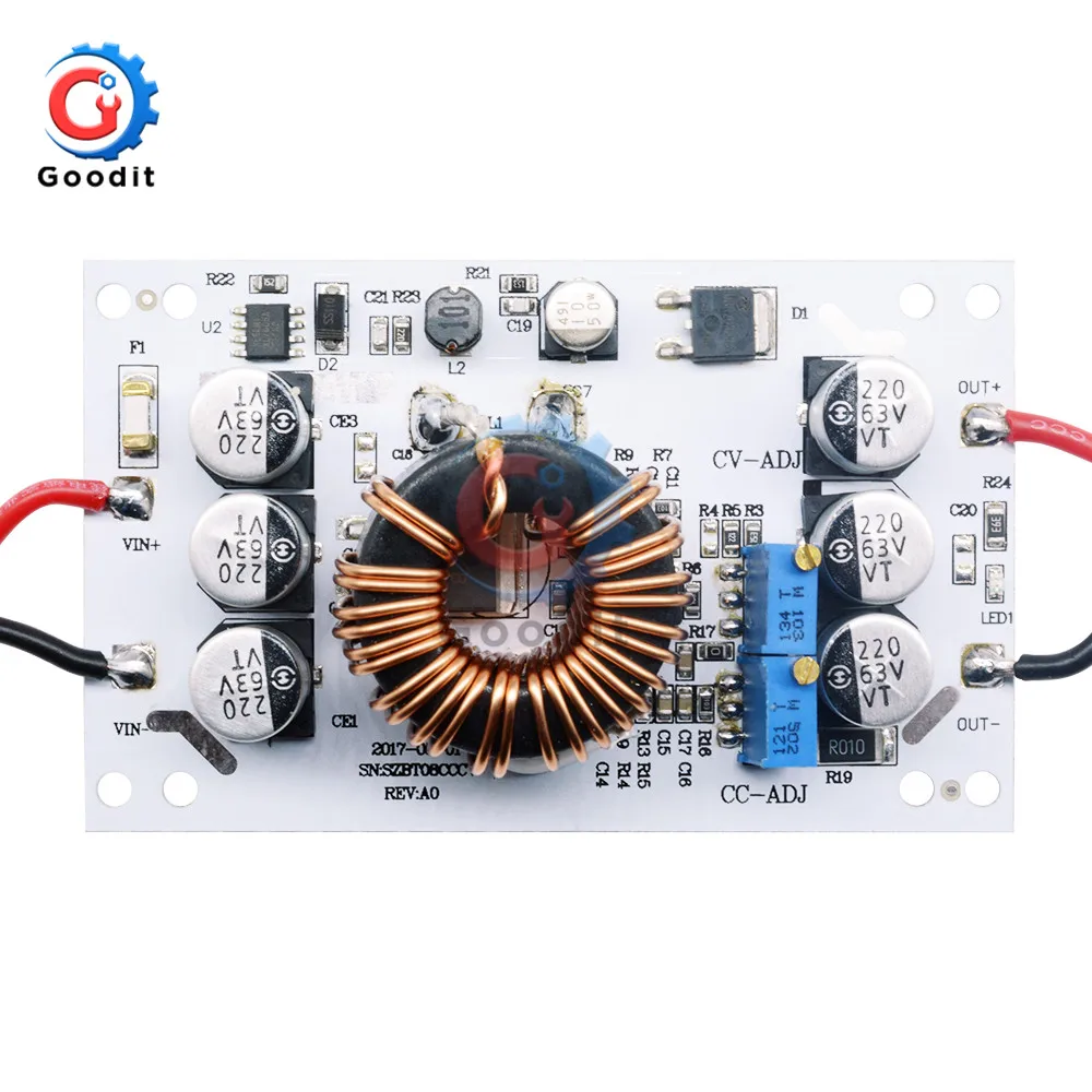 10A 250W/500W Boost Converter Constant Voltage Constant Current Drive Power Supply Module DC-DC Step Up Module Voltage Regulator