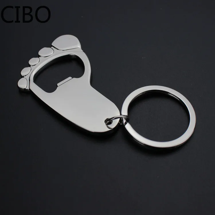 2019 New baby foot Shape Beer Wine Bottle Opener Winebottle Openers Keychain Key Ring Great father Gift