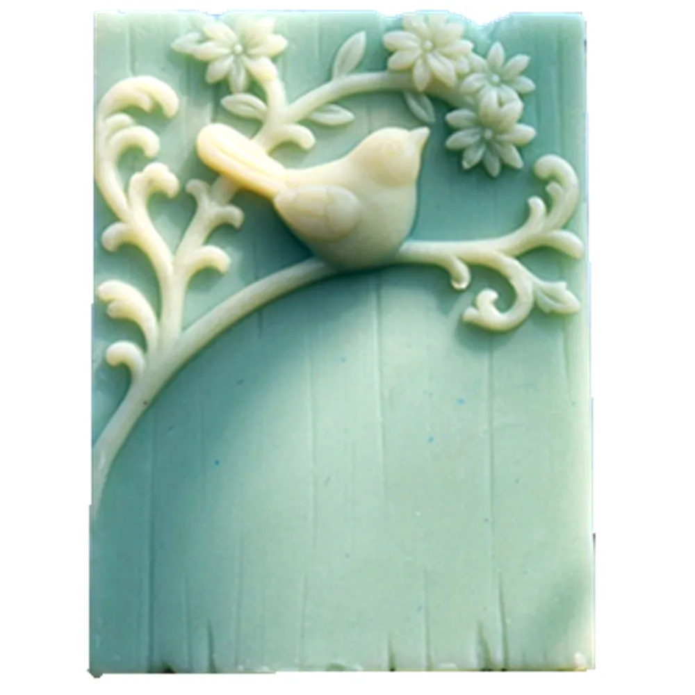 New Flower Bird Shaped Silicone Soap Mold DIY Chocolate Cake Fudge Mold Handmade Soap Aroma Candle Mold Baking Accessories