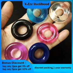 5/10pcs Silicone Durable Penis Ring Adult Men Ejaculation Delay Cock Rubber Rings Penis Enlargement Sex Toys For Male Sex Ring