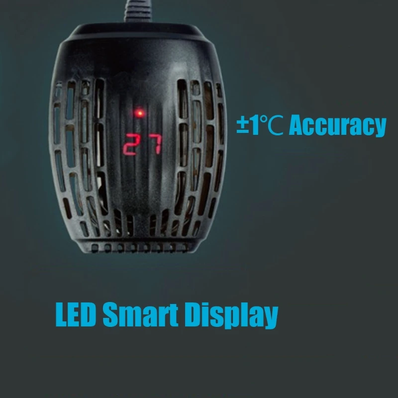 25W/50W/75W/100W Aquarium Heater Fish Tank Turtle Submersible Thermostat Gauge LED Digital Display Heating Rod