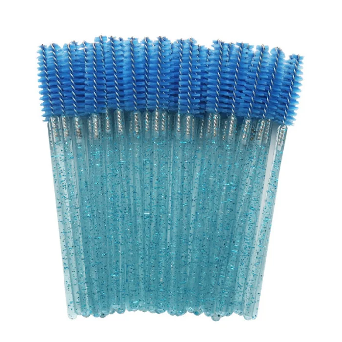 50pcs Disposable colorful eyelash brushes Spiral eyelashes Mascara brush stick Applicator makeup tools