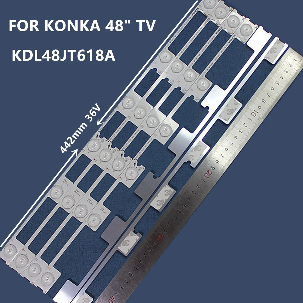 New 90PCS 6LED (6V)442mm LED Backlight Strip KDL48JT618A KDL48JT618U 5018539 Dl4844 48l2400 DL4845 PH48S61 48l5400 Ph48s61sg