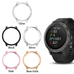 Garmin vivoactive3および3用のシリコン保護ケース,音楽時計用のソフトtpu保護ケース,透明,vivoactive3/3