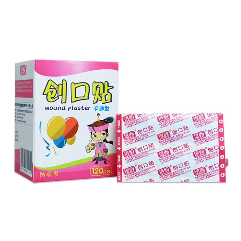 120 Pcs/box Cartoon Mini Children Breathable Waterproof Bandage Medical ok Bandages Hemostatic Patch