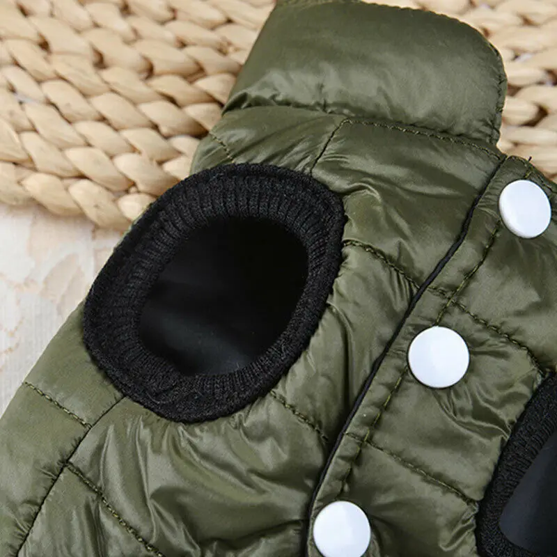 Pet Dog Padded Vest Jacket Warm Clothes Puppy Pet Clothes Winter Sleeveless Coat Clothing For Dogs Costume Vest Apparel