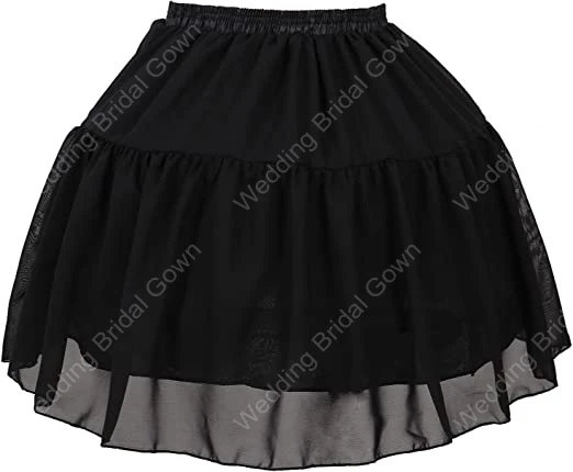 

Women Girls Fish Bone Underskirt Two Steel Cosplay Petticoat Fishbone Lolita Slip Liner Elastic Waist Tutu Skirt Crinoline