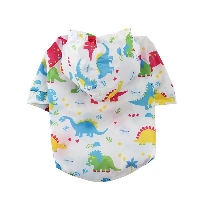 Cute Printed Puppy Dog Clothes Pet Small Dog Spring Summer Sunscreen Clothing Air-condition Apparel breathable Hoodied Coats