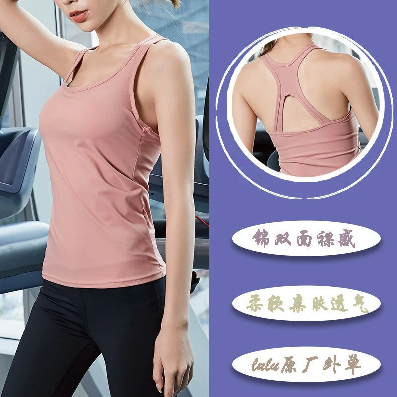 Joga Tank Top Fitness joga kobiety kamizelka sportowa krótki Top Roupas Femininas