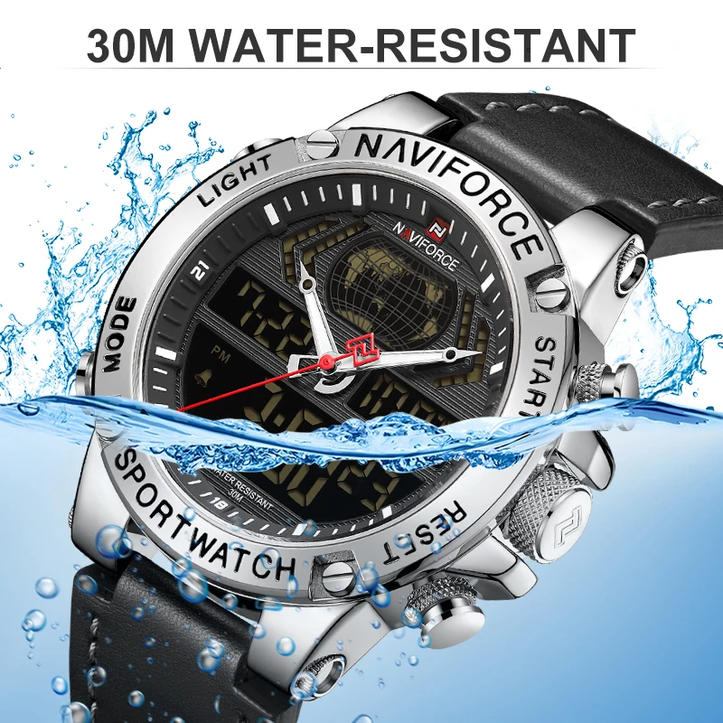 NAVIFORCE Top Brand Men Watches Fashion Luxury Quartz Watch Mens Military Chronograph Sports Wristwatch Clock Relogio Masculino