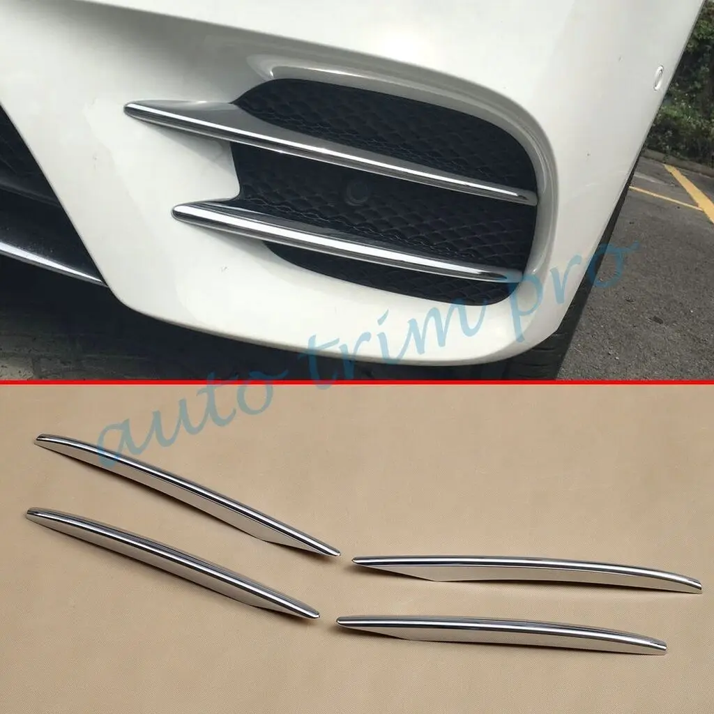 Chrome Front Head Grill Grille Stripes Cover Trim Fit For Mercedes Benz E Class W213 Sport 2017 Accessories Decoration