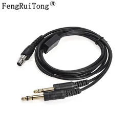 GA Dual Plugs Earphone Connects Cable for aviation pilots  GA Dual Plugs to mini xlr-5pin