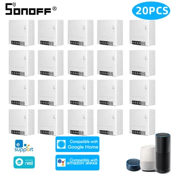 SONOFF Mini R2 DIY iki yönlü akıllı anahtarı otomasyon ses uzaktan kumanda Wifi anahtarı röle modülü Alexa ile çalışmak Google ev