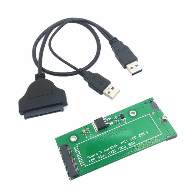 

SATA Adapter Adaptor card USB3.0 USB 3.0 sata Cable adapter connector For ASUS EP121 UX21 UX31 SANDISK ADATA XM11 SSD 2.5" 3.5"