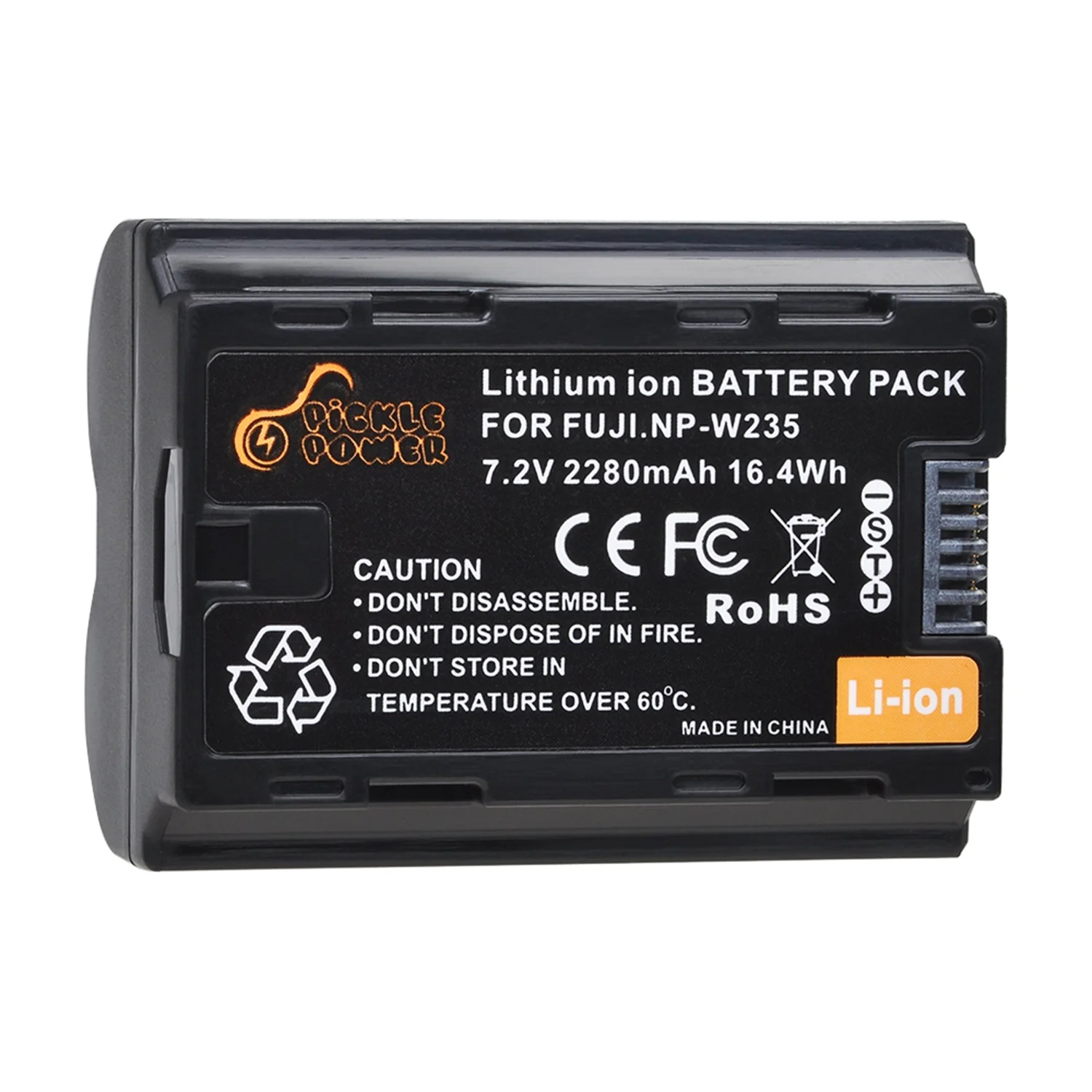 2280mAh NP-W235 Battery for Fujifilm GFX 50S II, GFX 100S, Fuji X-T4, X-T5, X-H2, X-H2s, VG-XT4 Grip