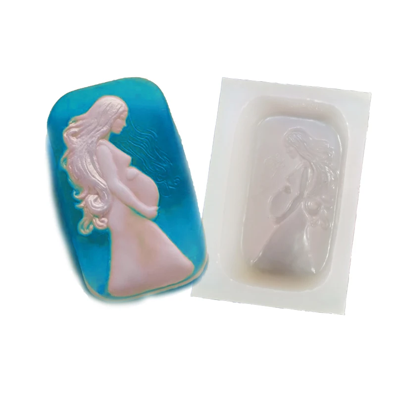 

PRZY TS0106 Silicone Mould Pregnant Mother Soap Moulds Pregnant Woman Soap Mold DIY Handmade Soap Mould Eco-friendly