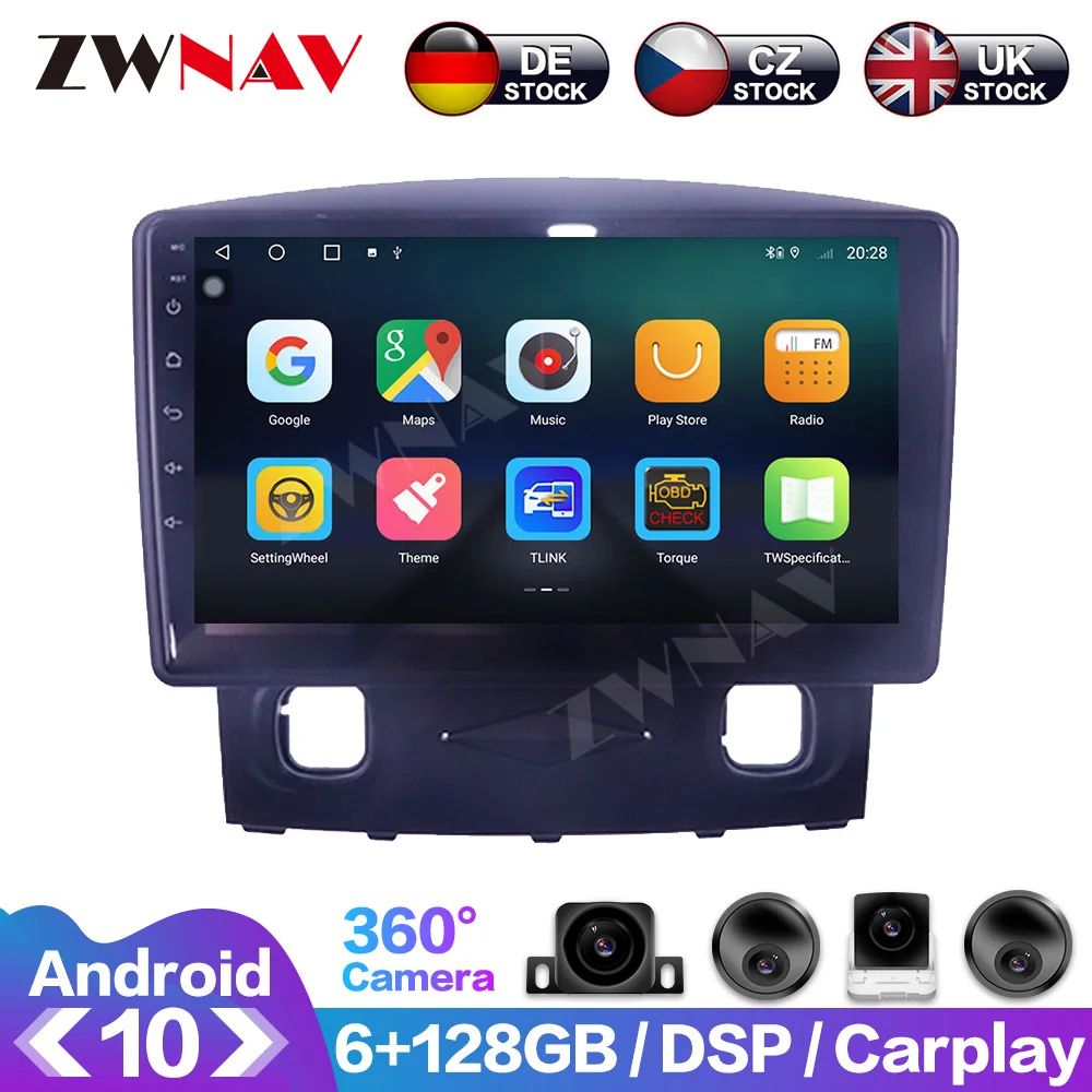 Android 10.0 6+128GB For Mazda Tribute 2006 2007 2008 Car Multimedia Player Auto Radio GPS Navigation System Head Unit Carplay