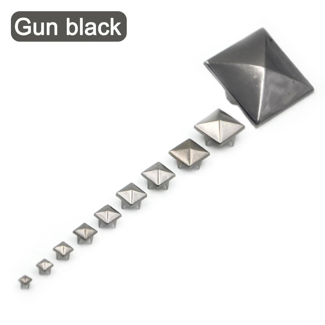 100Pcs 4 Claw Spike Nailheads Pyramid Studs Rivets Leathercraft Diy For Bracelets Clothes Bags Shoes Belt Apparel Accessories