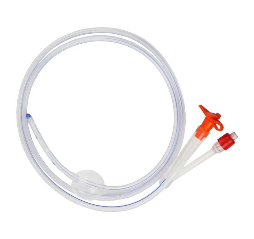 For  FR16 FR-16 5.33mm Double-lumen Silicone Gastric Tube Non-slip Stripped Capsule 1PCS