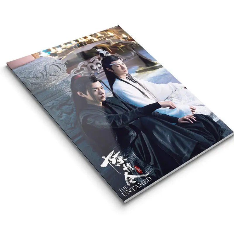 الجامح تشن تشينغلينغ وي Wuxian Lan Wangji Xiao Zhan Wang Yibo Photobook Lyric Copybook ألبوم الصور جمع كتاب فني