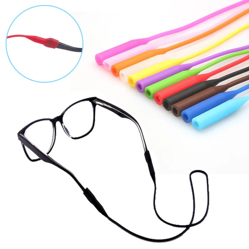 

56cm Silicone Glasses Chain Strap Cable Holder Neck Lanyard for Reading Glasses Keeper SUB Sale