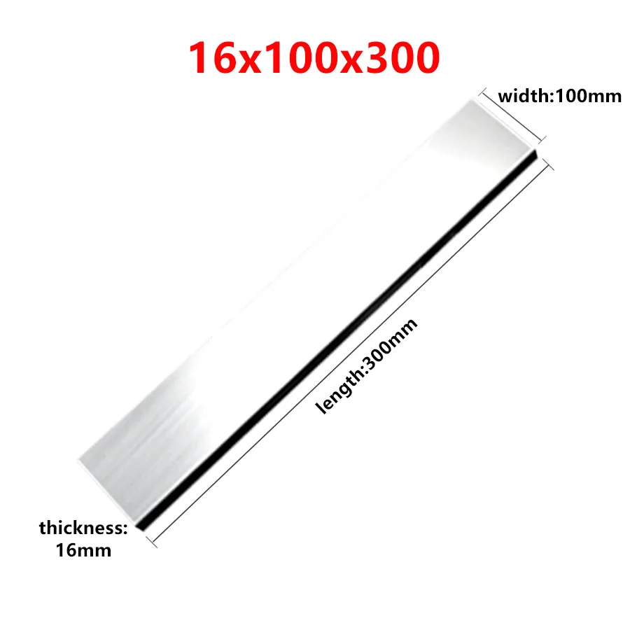 1 шт. 16 мм x 100 мм x 300 мм HSS белый стальной резак 16x100x300 16*100*300 высокоскоростная стальная прямоугольная штанга токарный станок с ЧПУ инструмент п...