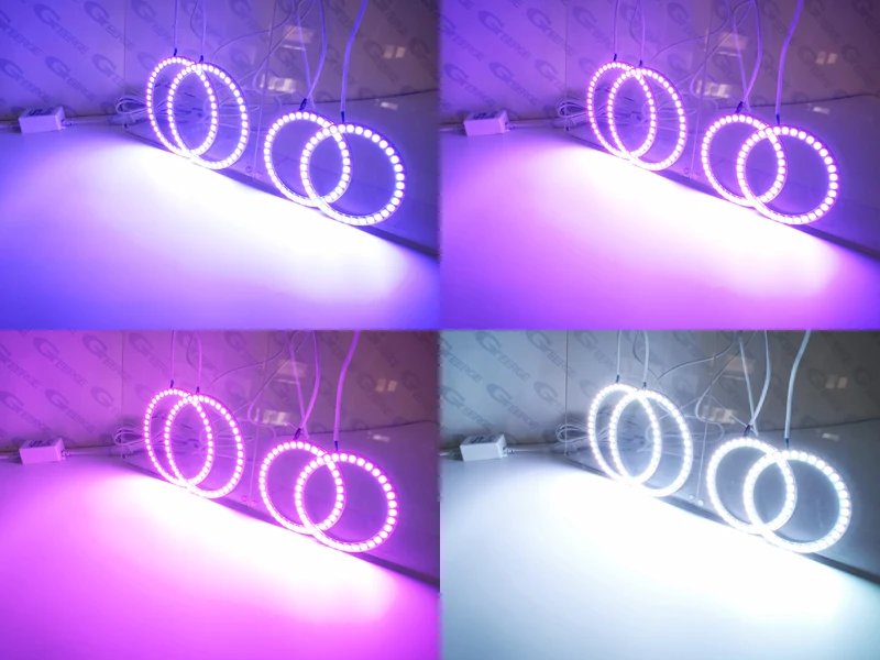 For Brilliance V5 2011 2012 2013 2014 2015 2016 RF Remote Bluetooth APP Multi-Color Ultra Bright RGB LED Angel Eyes Halo Rings