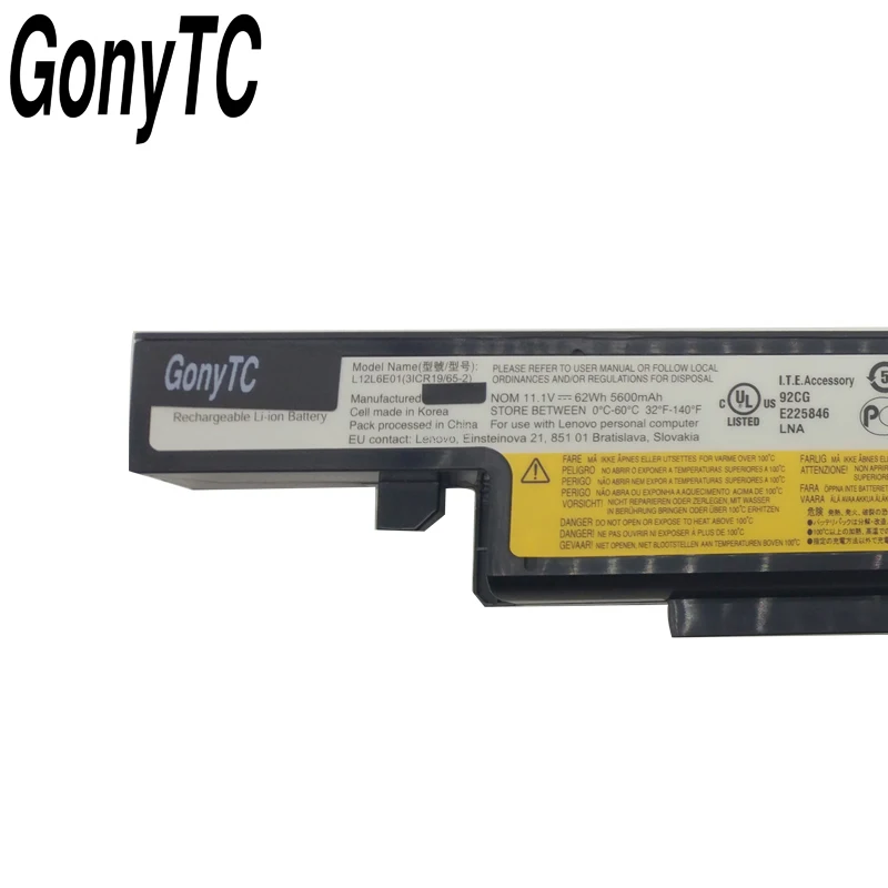 Imagem -05 - Original Bateria do Portátil para Lenovo Y510p Y490 Y490p Y400 Y410p Y400n Y500 Y500n L11l6r02 L11s6r01 L12s6a01 L12s6e01 L12l6e01