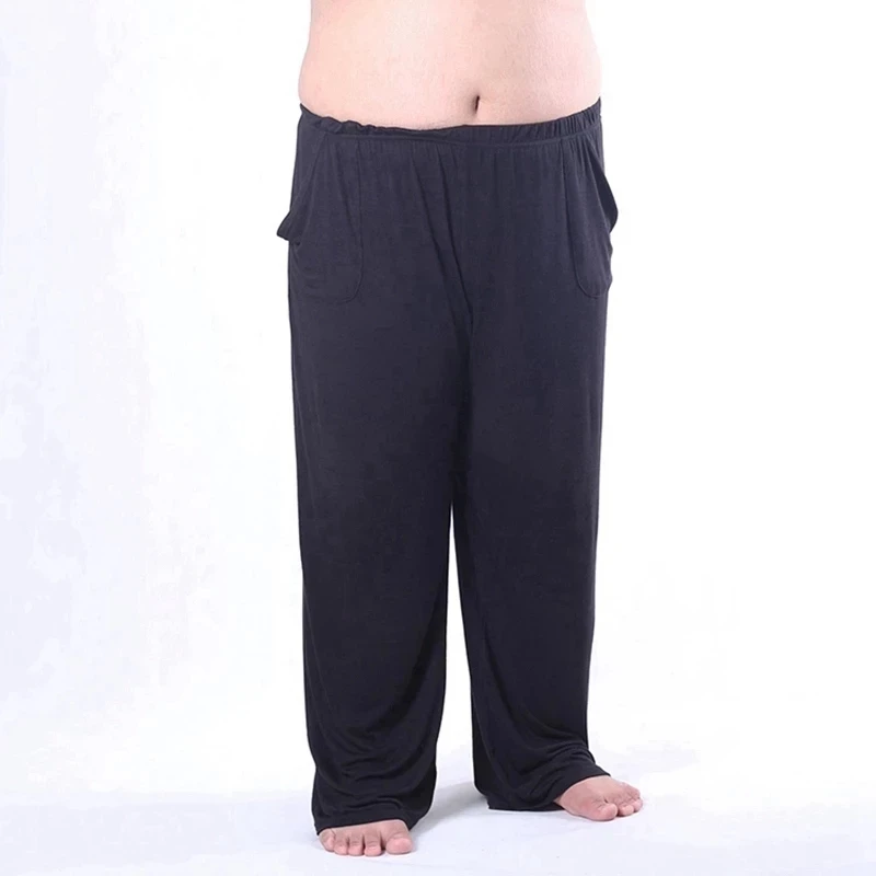 Frühling herbst sommer männer modale schlaf bottoms schlaf hosen große größe 8XL hause tragen Atmungsaktiv weiche lose hosen elastizität Stretch