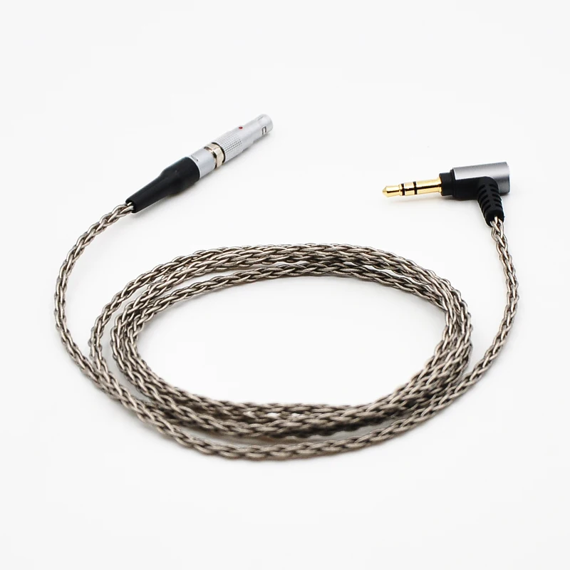 Cabo de áudio hifi 6n occ para fone de ouvido profissional, trançado com 6 núcleos, para akg kgola k812pro k872