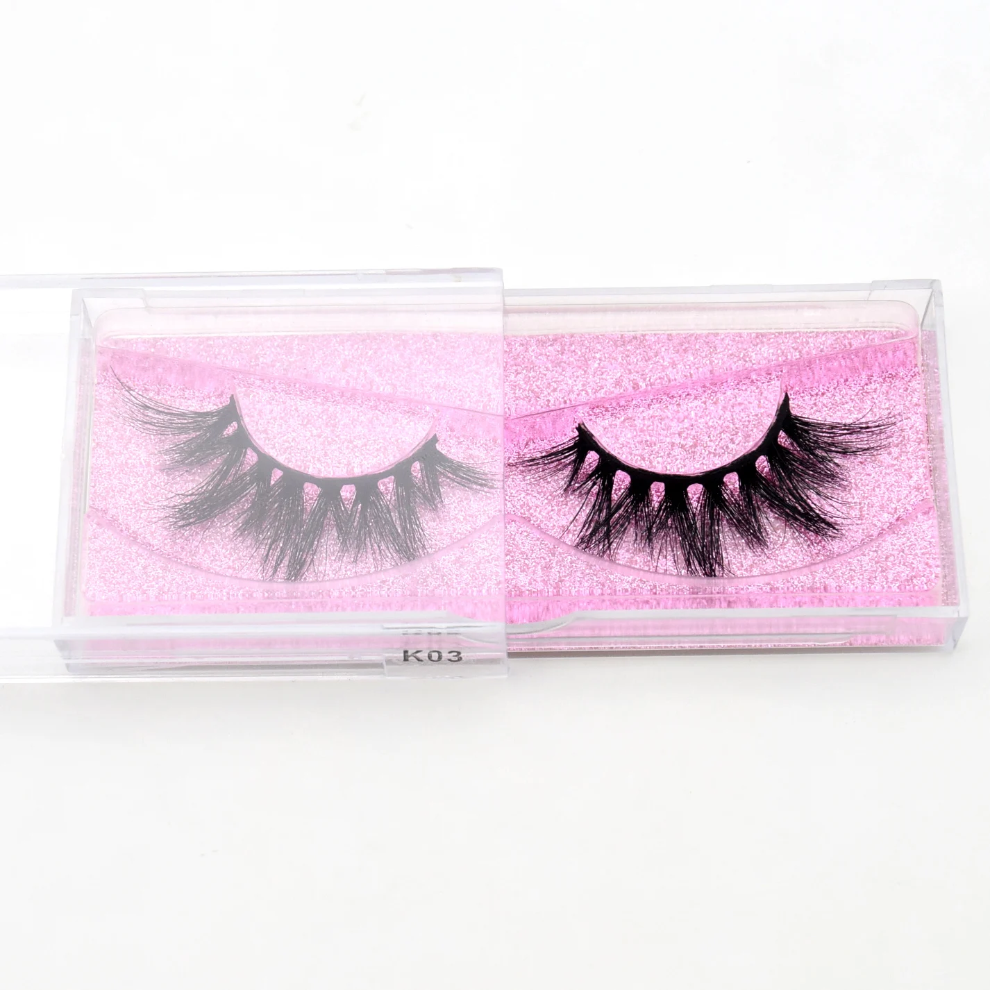 Visofree ขนตา 3D Mink Lashes ธรรมชาติ handmade ปริมาณนุ่มขนตายาวขนตา real mink ขนตาแต่งหน้า K03