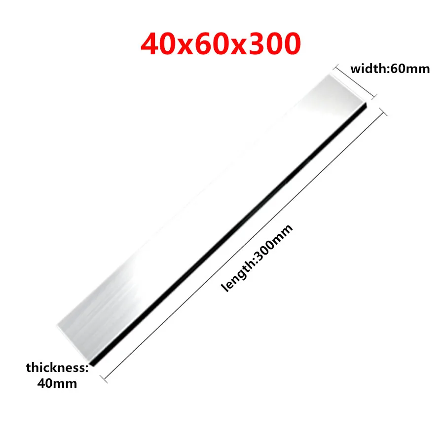 1Pc spessore 40mm coltello in acciaio bianco ad alta velocità in acciaio 40*60*300 40x80x300 40*100*300 300mm lungo HSS rettangolo taglierina lama vuota