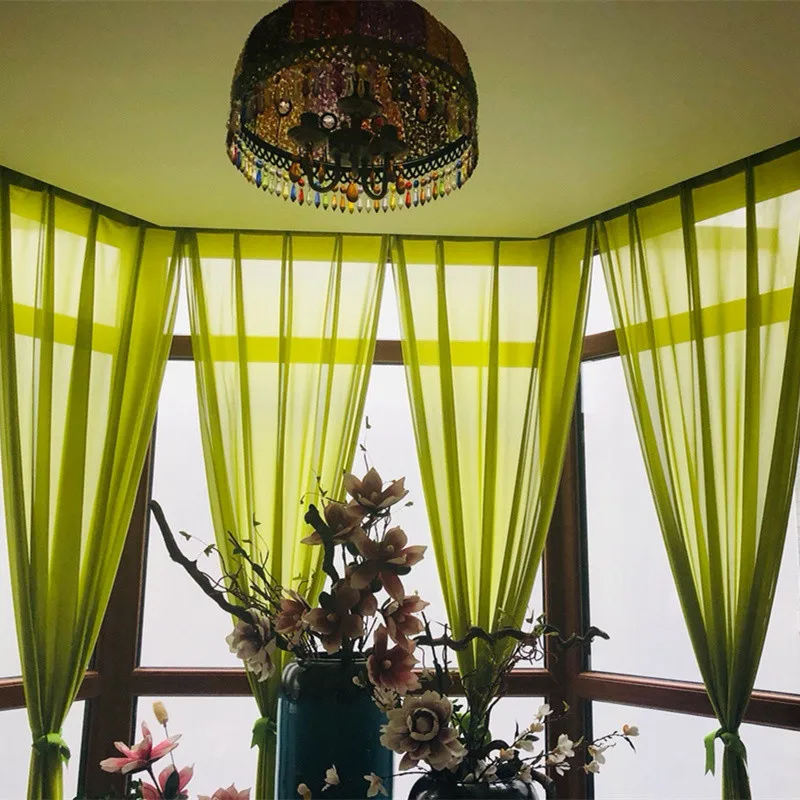 Free Shipping Romantic Drapes Colour Partition Curtain Southeast Asia Style Shades Livingroom Spa Window Decoration Valance