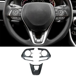 Car Steering Wheel Button Trim Cover Sticker For Toyota RAV4 XA50 Corolla E210 Hybrid 2019 2020 2021 2022 2023 2024 Accessories