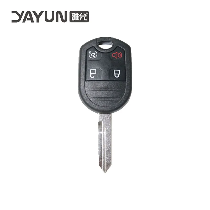 

YAYUN ForFordLincolnMercury 3+1 Buttons Uncut H75 Key blank blade Fits Remote Transponder Car Key Shell Case FCC ID CWTWB1U793